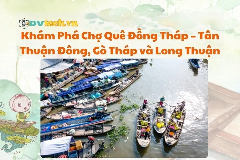 Khám Phá Chợ Quê Đồng Tháp 2025 – Tân Thuận Đông, Gò Tháp và Long Thuận