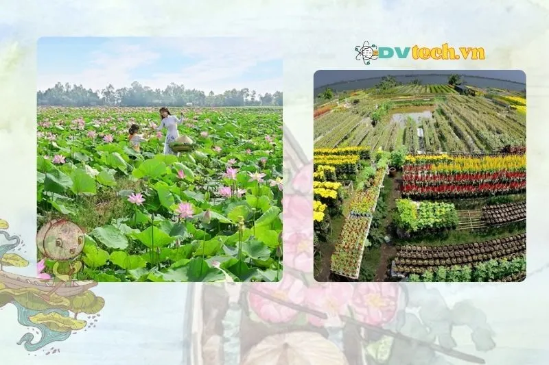 Các điểm tham quan nổi bật gần Khu du lịch sinh thái Gáo Giồng Đồng Tháp