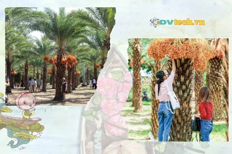 Trải nghiệm thú vị tại Vườn chà là Đồng Tháp