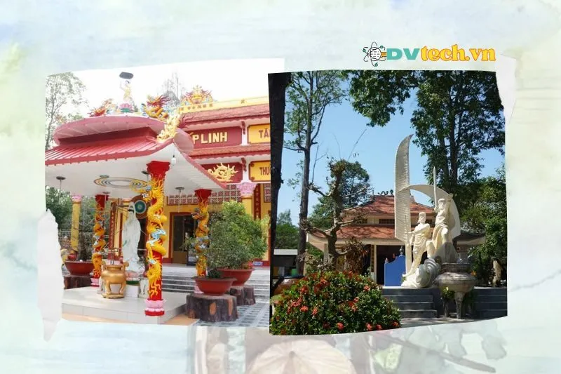 Các công trình tâm linh tại khu di tích Gò Tháp Đồng Tháp