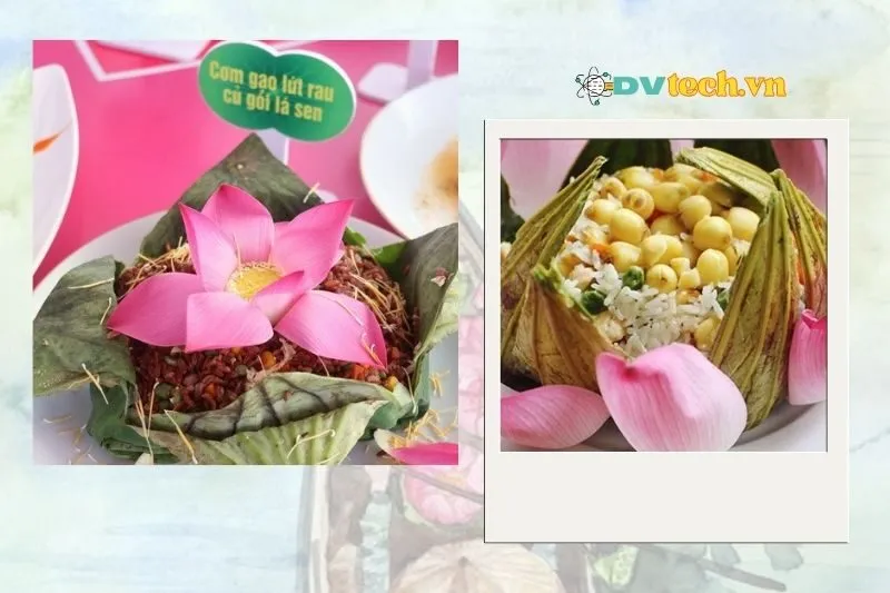 Cách Làm Cơm Gạo Lứt Hấp Lá Sen Đồng Tháp Chuẩn Vị Đặc Sản