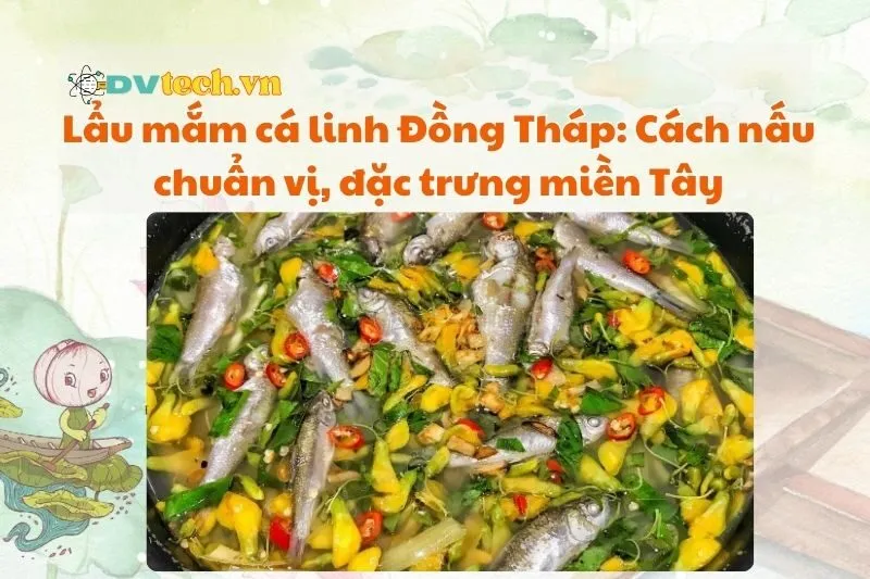 Lẩu mắm cá linh Đồng Tháp: Cách nấu chuẩn vị, đặc trưng miền Tây