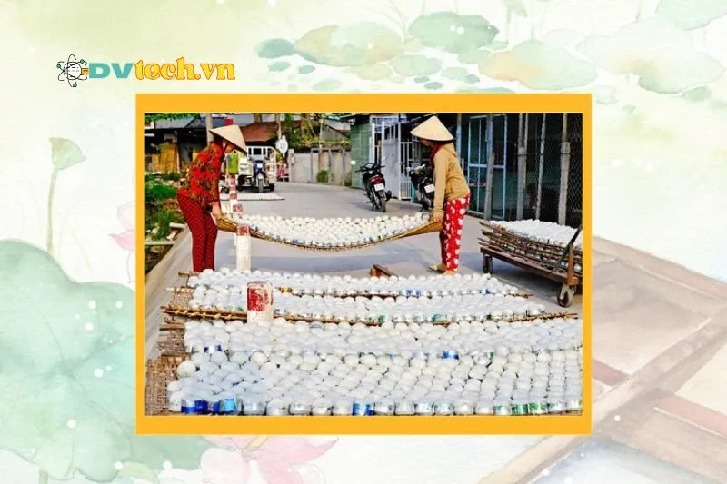 Quy trình sản xuất bột gạo tại làng bột Sa Đéc Đồng Tháp