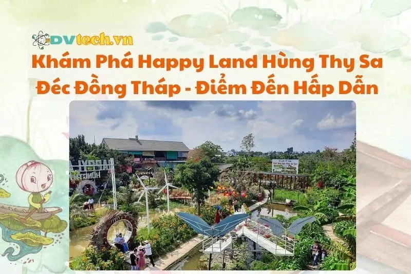 Khám Phá Happy Land Hùng Thy Sa Đéc Đồng Tháp - Điểm Đến Hấp Dẫn